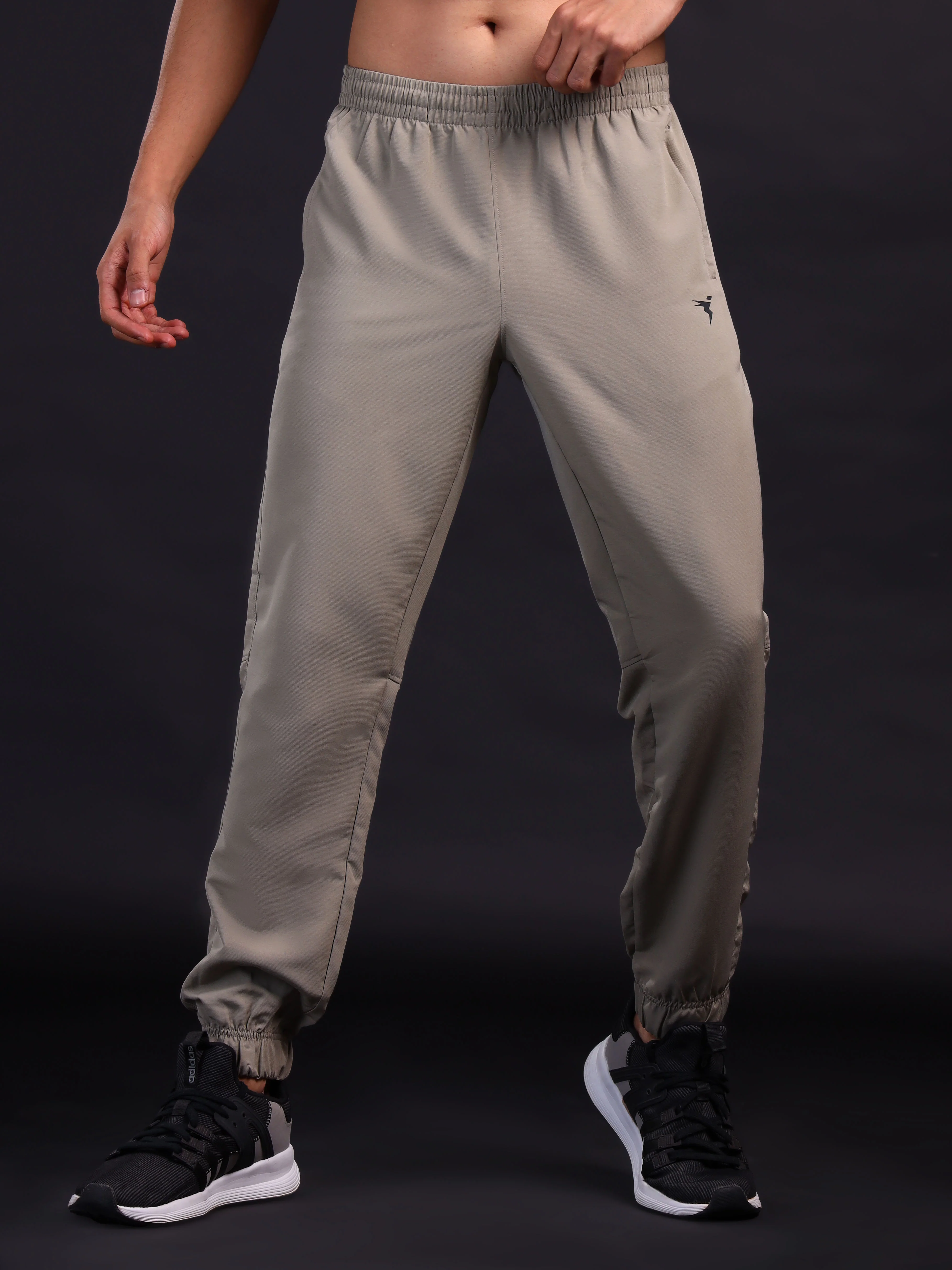 Men Solid Relax Fit Joggers with TECHNOLITE - Image 2