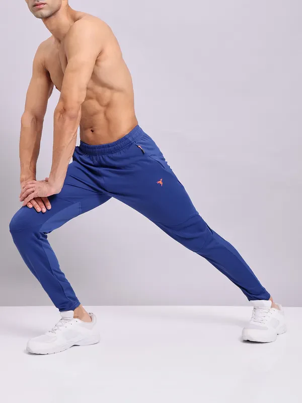 Men Solid Slim Fit Trackpants with TECHNO DRY - Image 5