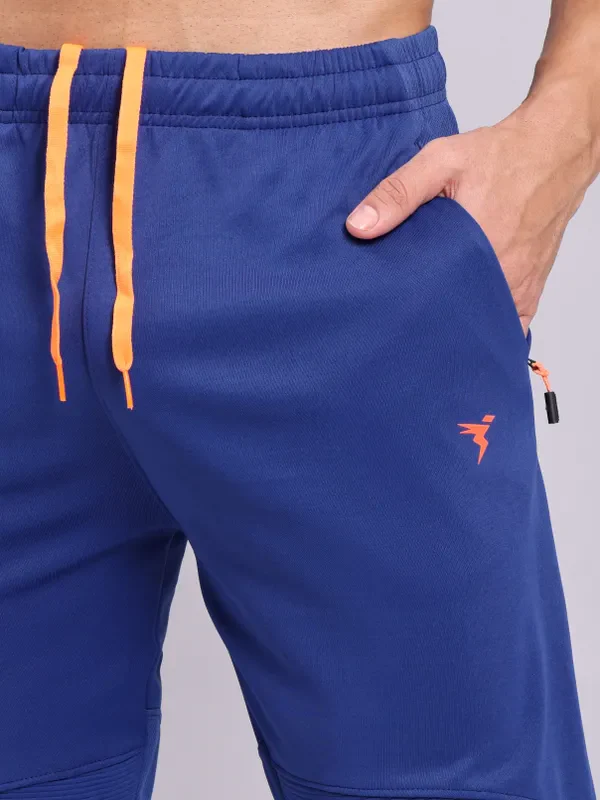 Men Solid Slim Fit Trackpants with TECHNO DRY - Image 6