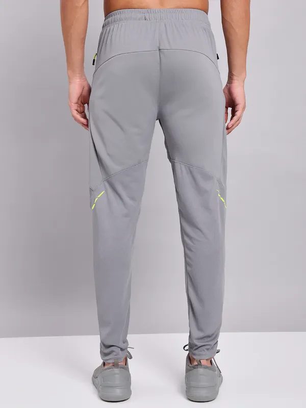 Men Solid Slim Fit Trackpants with TECHNO DRY - Image 4