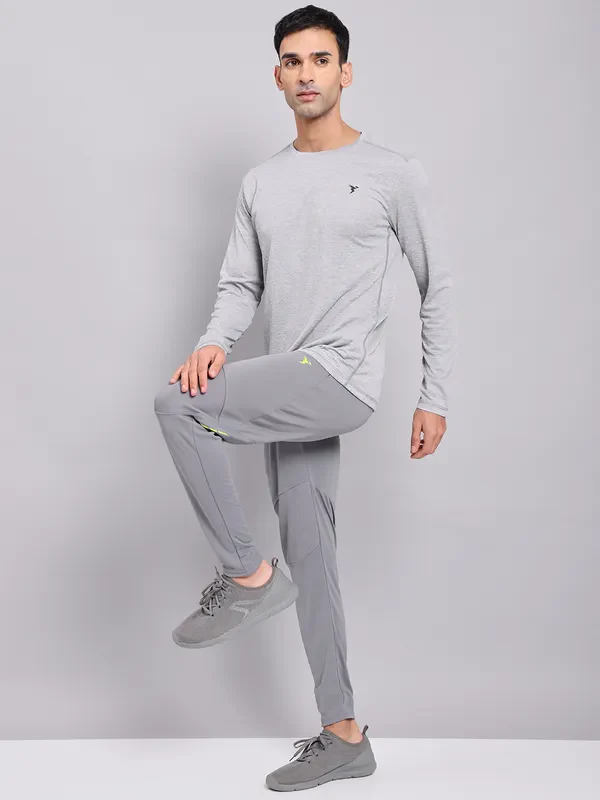 Men Solid Slim Fit Trackpants with TECHNO DRY - Image 5