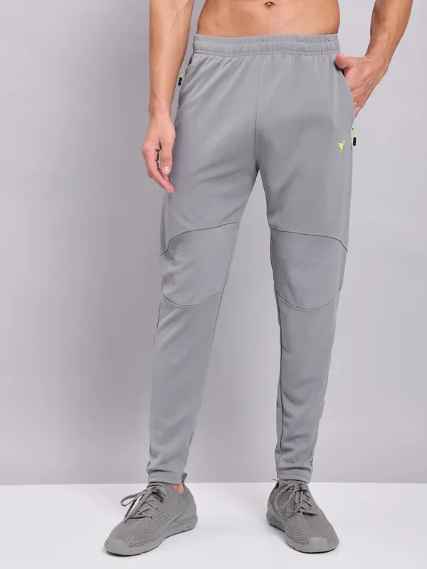 Men Solid Slim Fit Trackpants with TECHNO DRY - Image 6