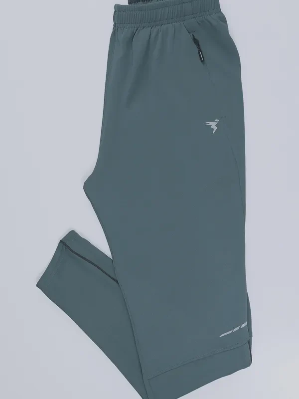 Men Solid Slim Fit Trackpants with TECHNO DRY - Image 6