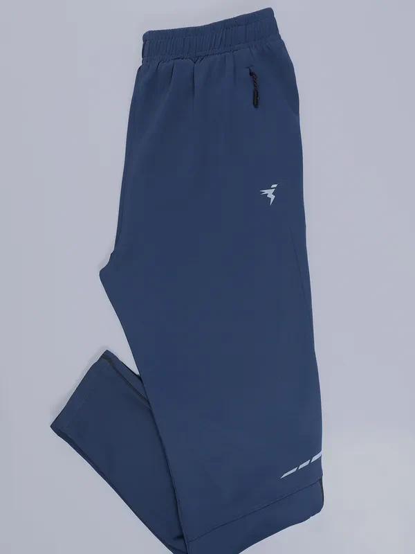 Men Solid Slim Fit Trackpants with TECHNO DRY - Image 6