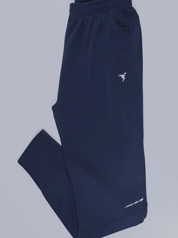 Men Solid Slim Fit Trackpants with TECHNO DRY - Image 6