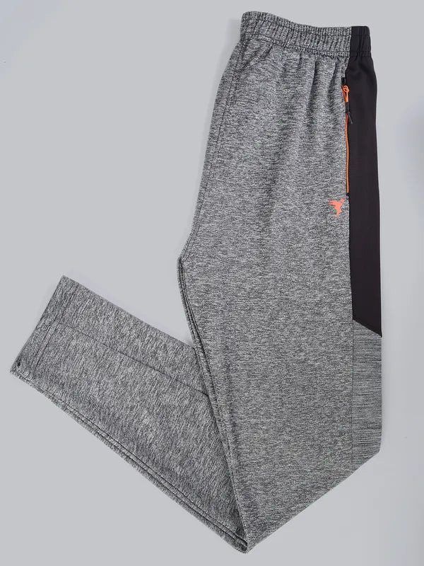 Men Melange Slim Fit Trackpants with TECHNO DRY - Image 6