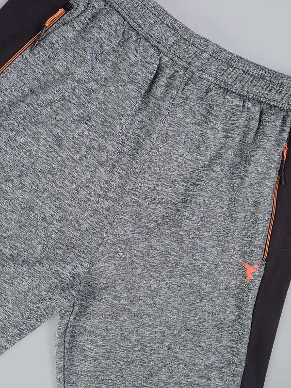 Men Melange Slim Fit Trackpants with TECHNO DRY - Image 7