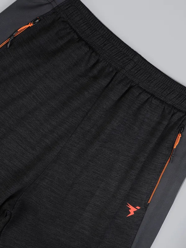 Men Melange Slim Fit Trackpants with TECHNO DRY - Image 7