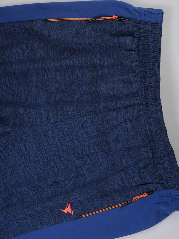 Men Melange Slim Fit Trackpants with TECHNO DRY - Image 7