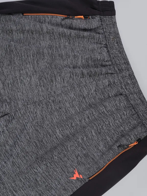 Men Melange Slim Fit Trackpants with TECHNO DRY - Image 7