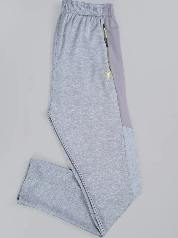 Men Melange Slim Fit Trackpants with TECHNO DRY - Image 6