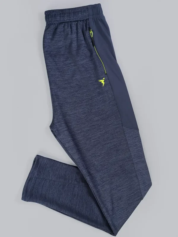 Men Melange Slim Fit Trackpants with TECHNO DRY - Image 6