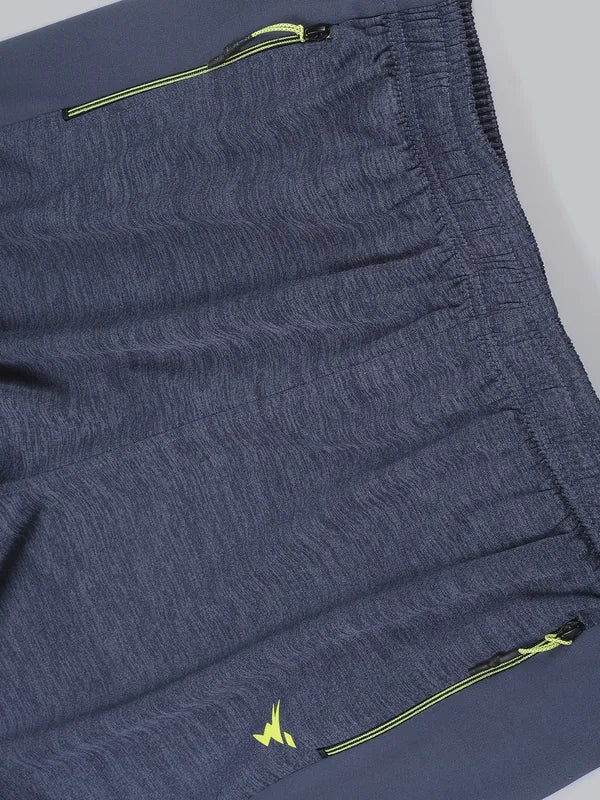 Men Melange Slim Fit Trackpants with TECHNO DRY - Image 7
