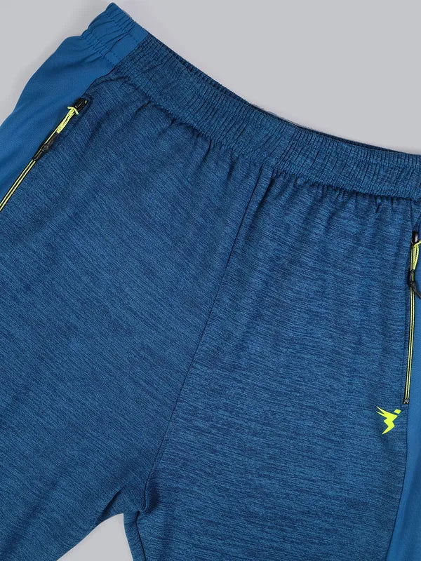 Men Melange Slim Fit Trackpants with TECHNO DRY - Image 7