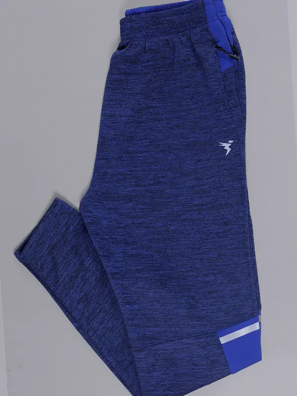 Men Melange Slim Fit Trackpants with TECHNO DRY - Image 6