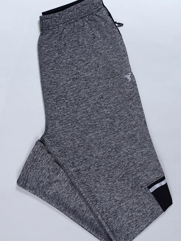 Men Melange Slim Fit Trackpants with TECHNO DRY - Image 6
