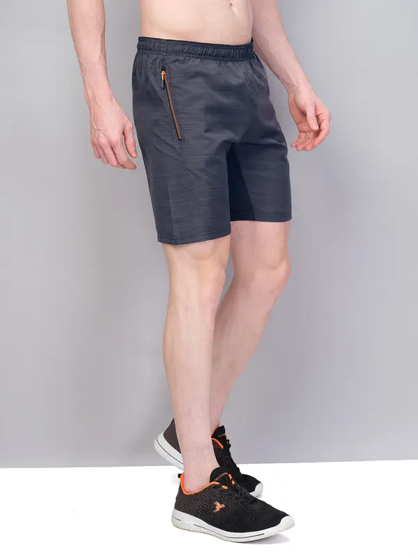 Men Melange Slim Fit Shorts with TECHNOLITE - Image 5