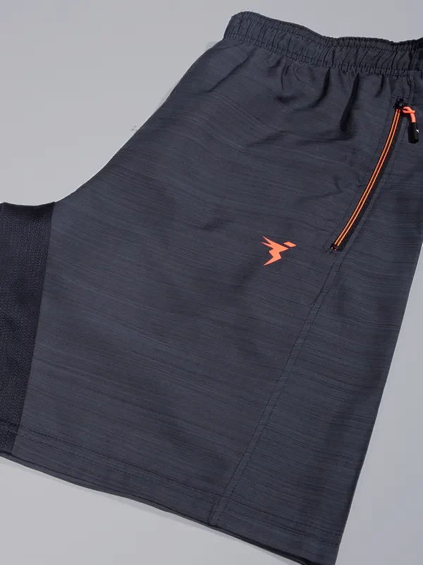 Men Melange Slim Fit Shorts with TECHNOLITE - Image 6