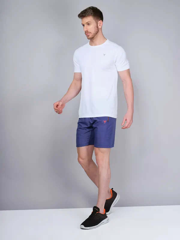 Men Melange Slim Fit Shorts with TECHNOLITE - Image 5