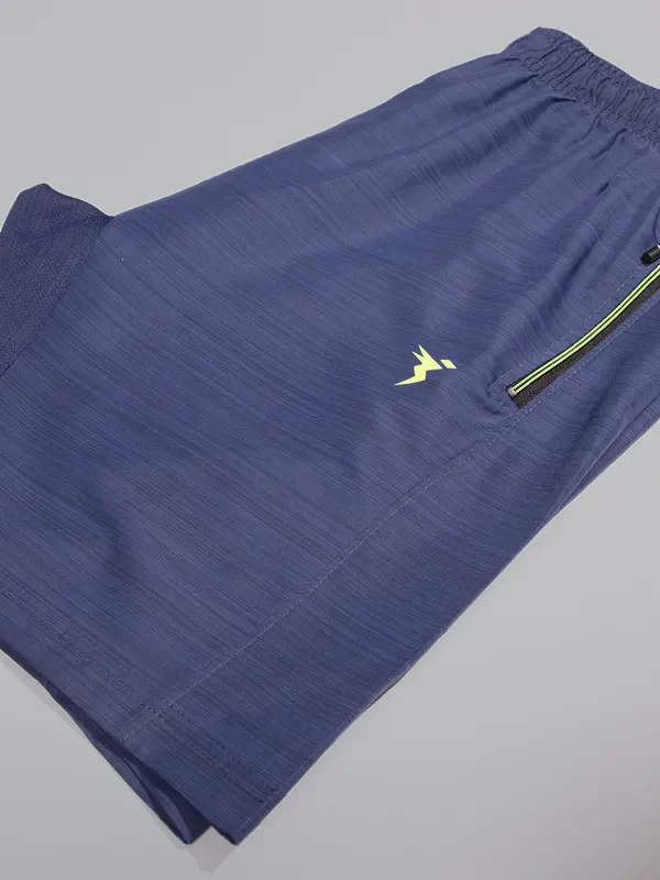 Men Melange Slim Fit Shorts with TECHNOLITE - Image 7