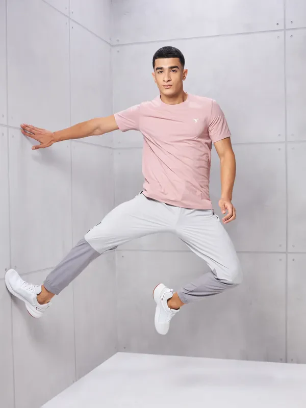 Men Solid Slim Fit Crew Neck T-shirt with COTFLEX - Image 7