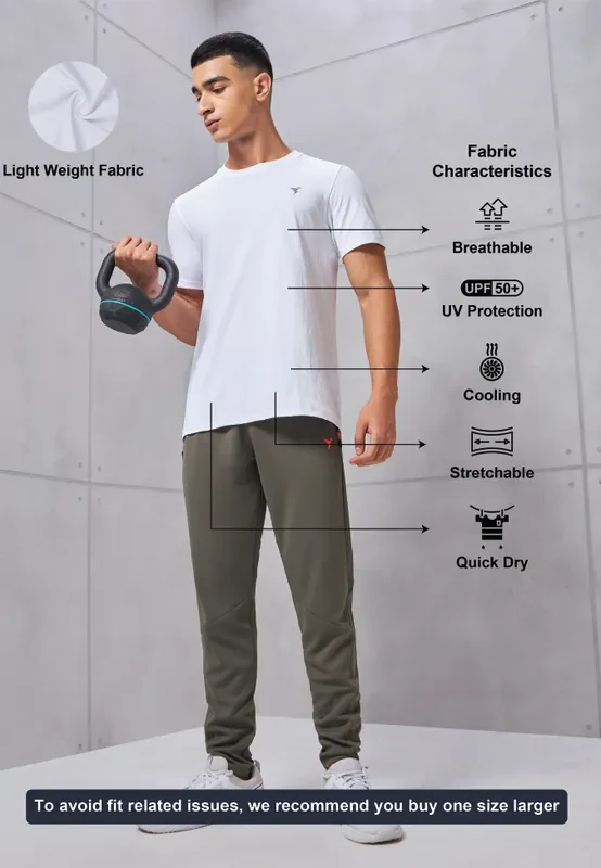 Men Solid Slim Fit Crew Neck T-shirt with COTFLEX - Image 6