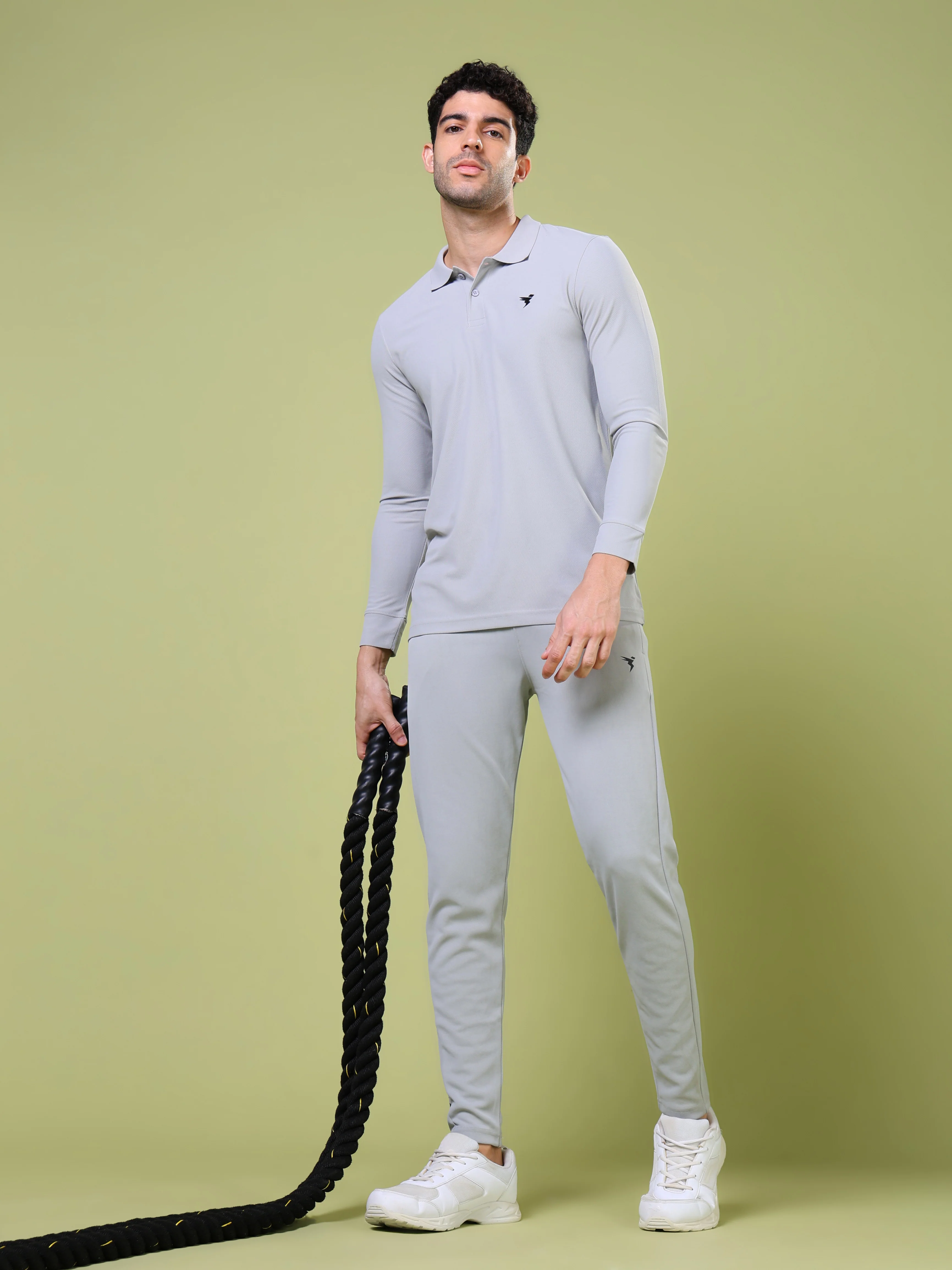 Men Solid Slim Fit Polo T-shirt with MATPIQ - Image 5