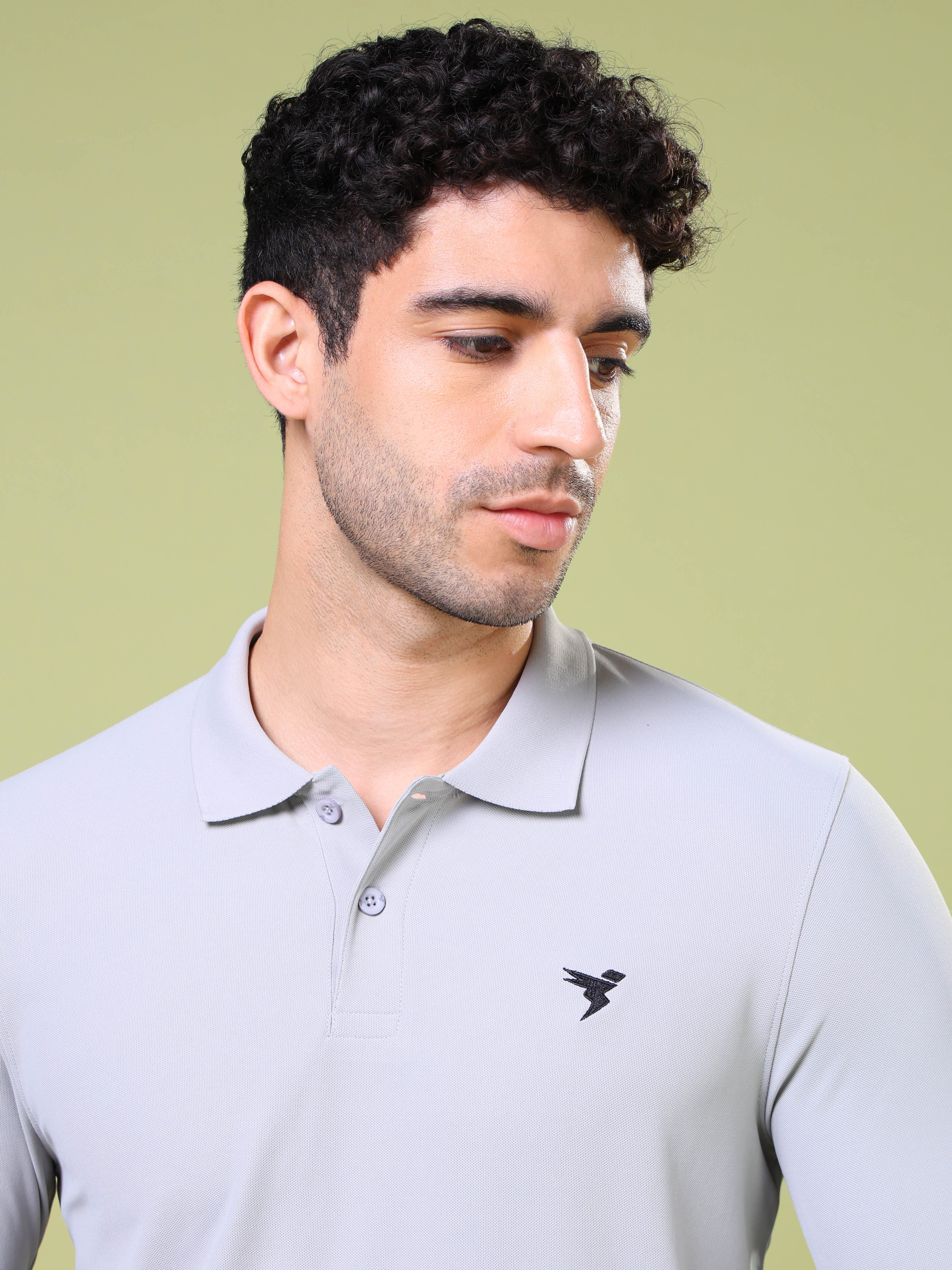 Men Solid Slim Fit Polo T-shirt with MATPIQ - Image 6