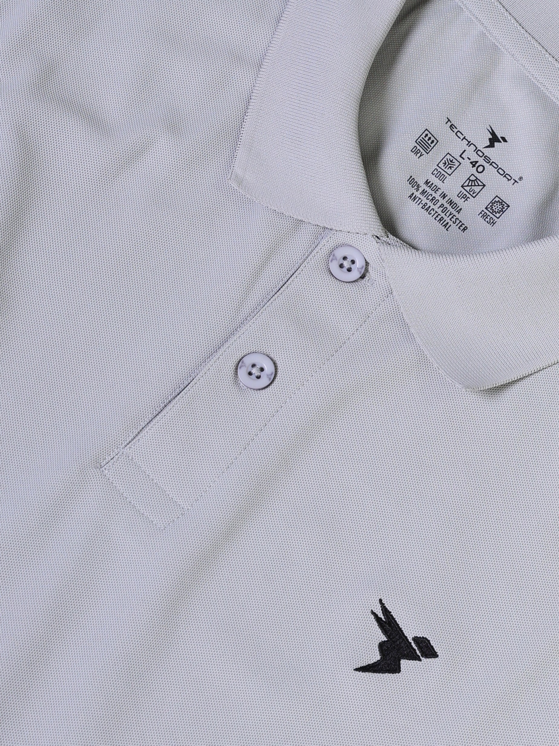 Men Solid Slim Fit Polo T-shirt with MATPIQ - Image 8