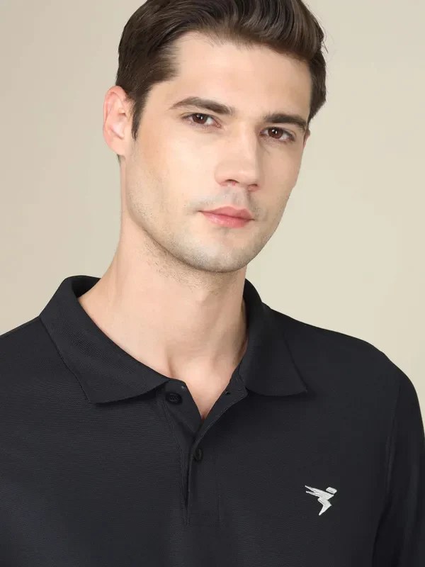 Men Solid Slim Fit Polo T-shirt with MATPIQ - Image 6