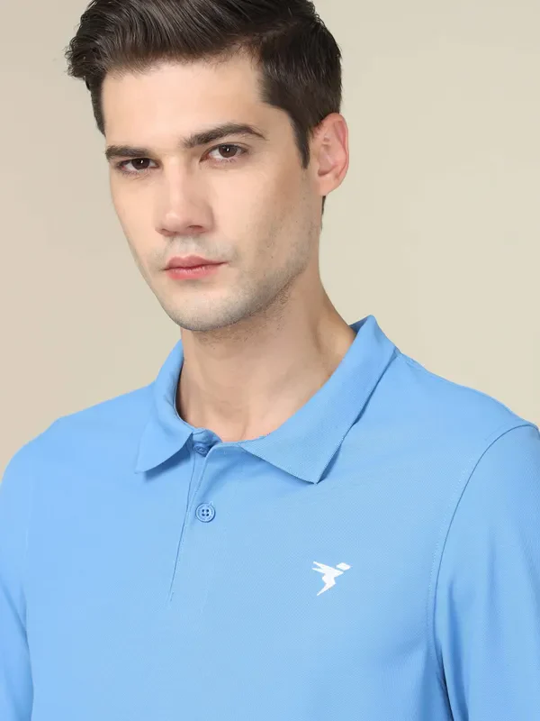 Men Solid Slim Fit Polo T-shirt with MATPIQ - Image 6