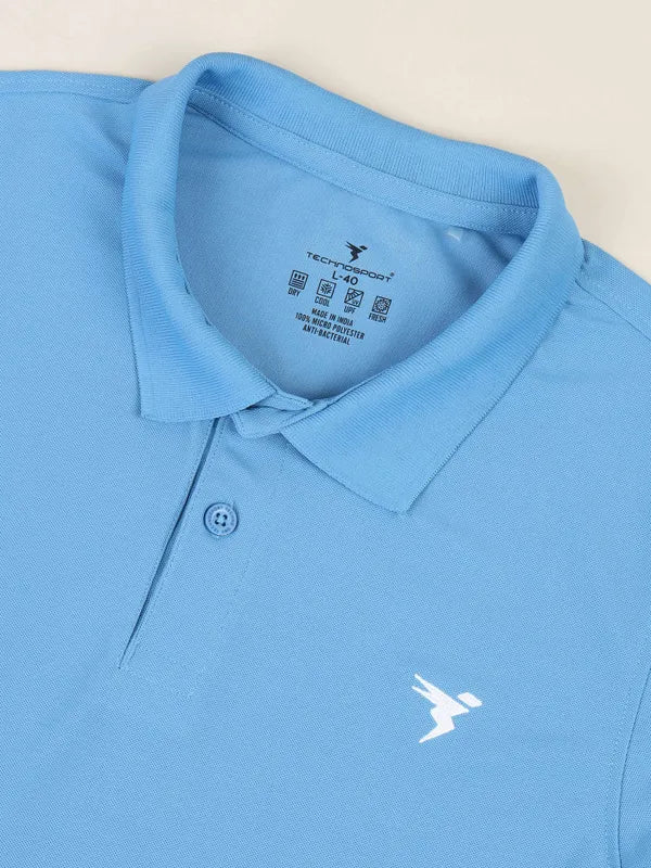 Men Solid Slim Fit Polo T-shirt with MATPIQ - Image 7