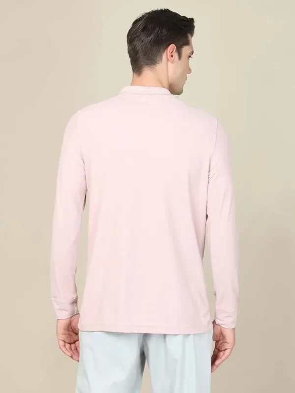 Men Solid Slim Fit Polo T-shirt with MATPIQ - Image 3