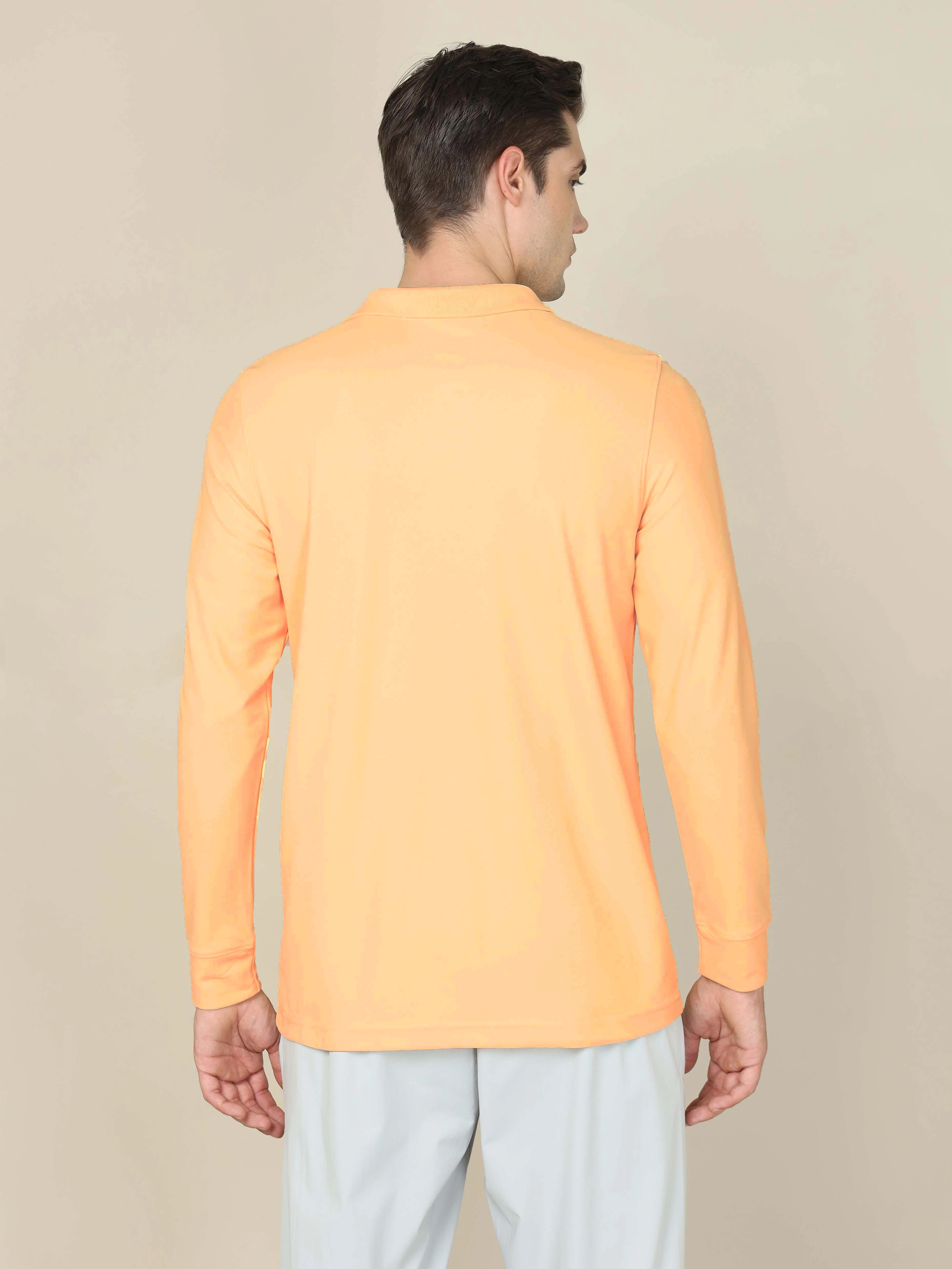 Men Solid Slim Fit Polo T-shirt with MATPIQ - Image 5