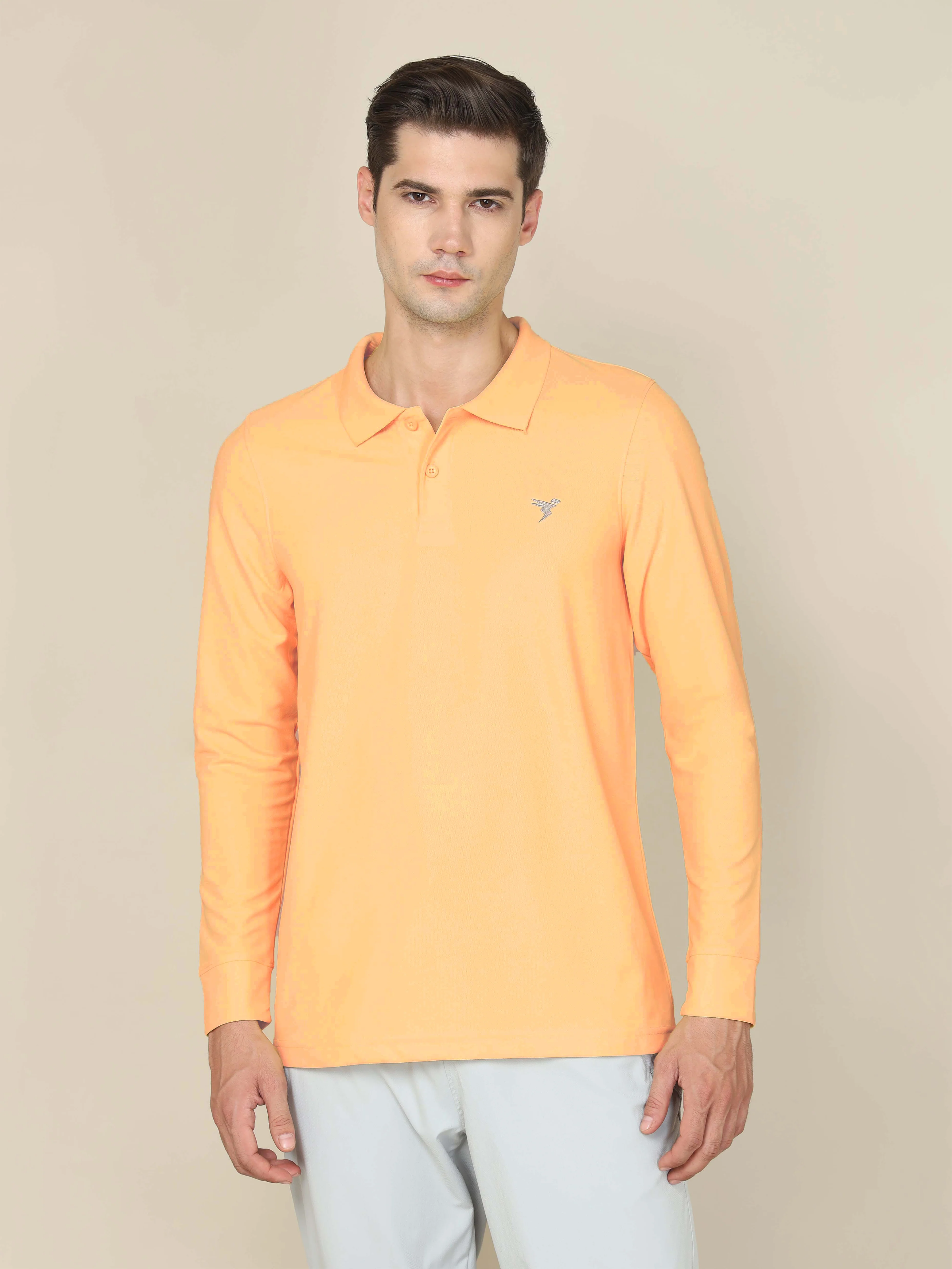 Men Solid Slim Fit Polo T-shirt with MATPIQ - Image 6