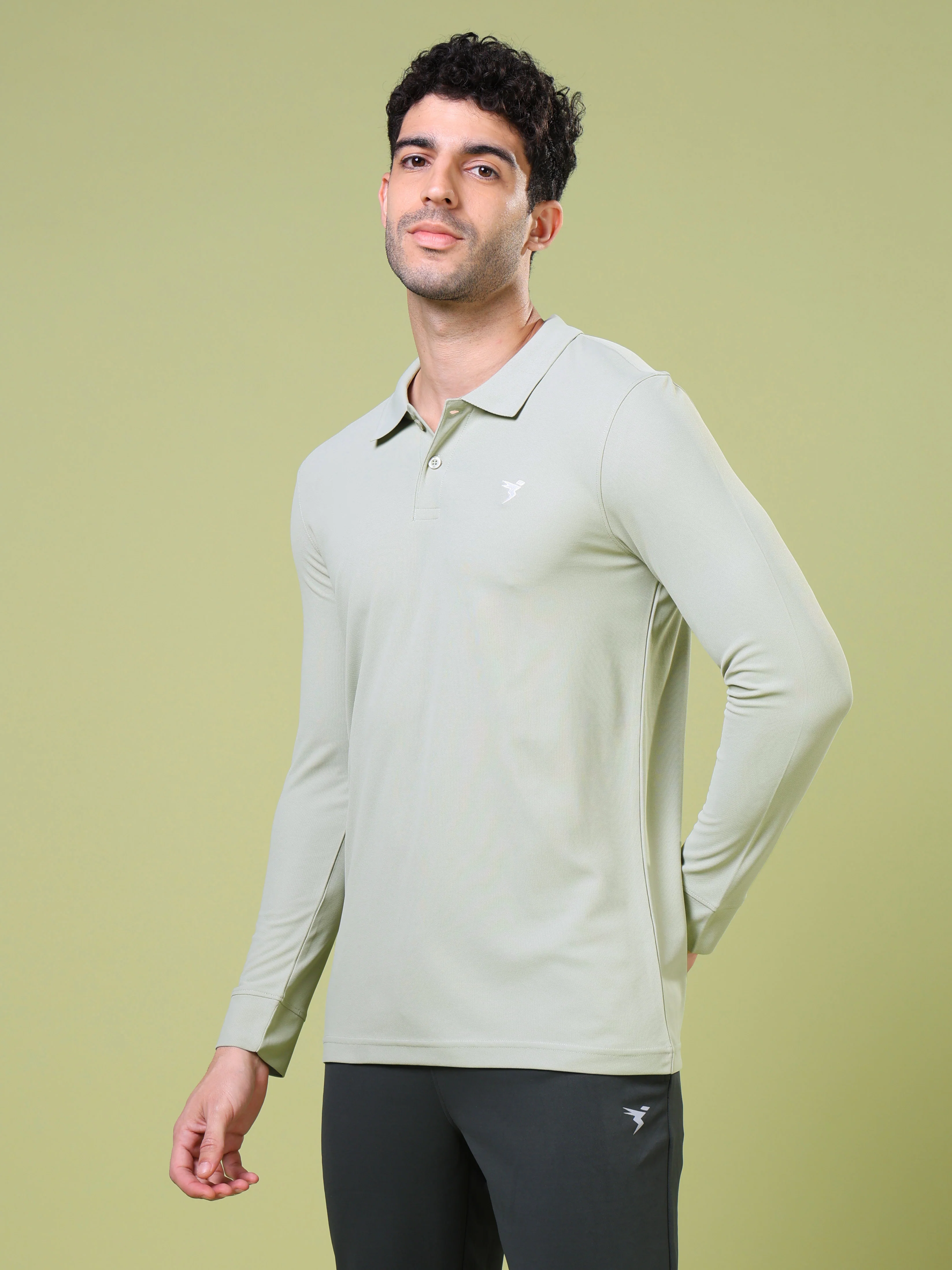 Men Solid Slim Fit Polo T-shirt with MATPIQ - Image 4