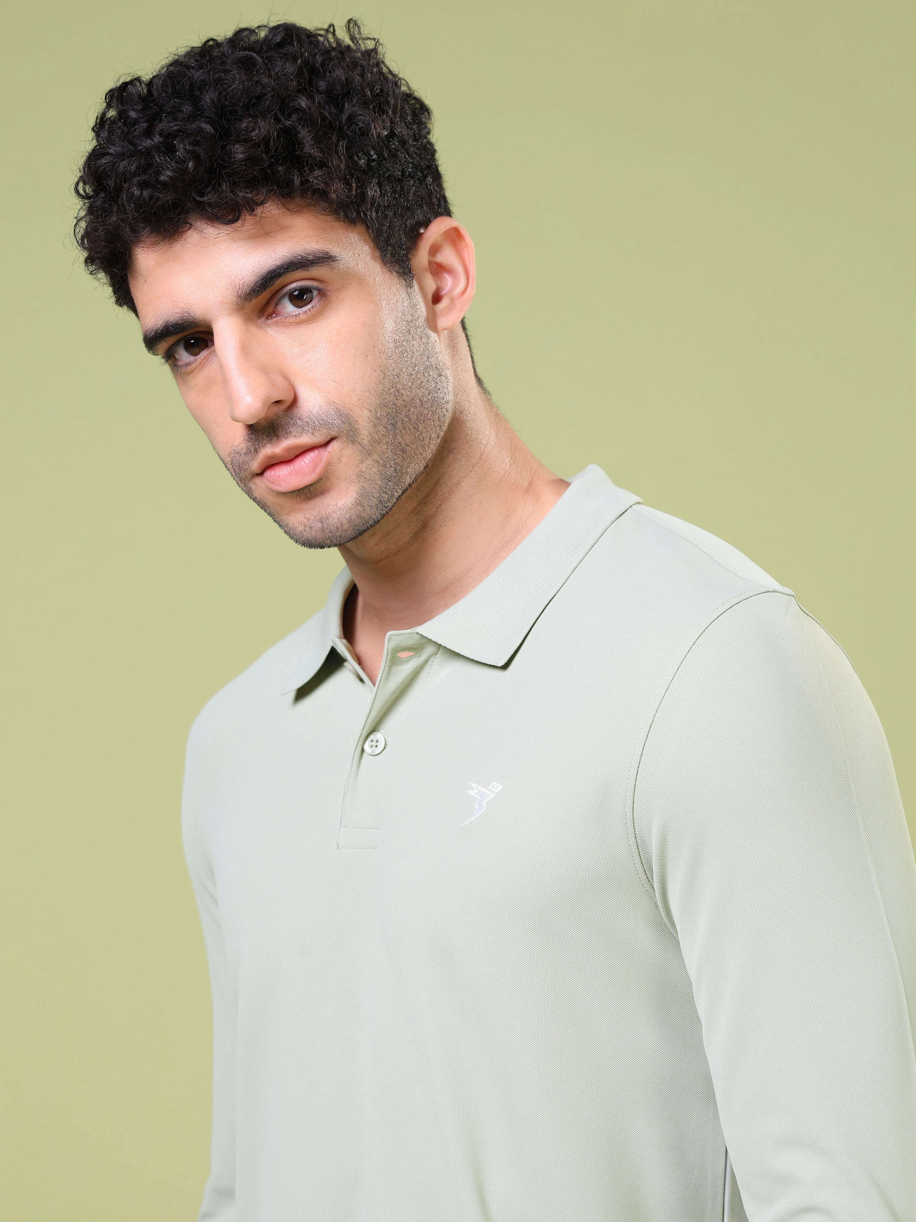 Men Solid Slim Fit Polo T-shirt with MATPIQ - Image 6