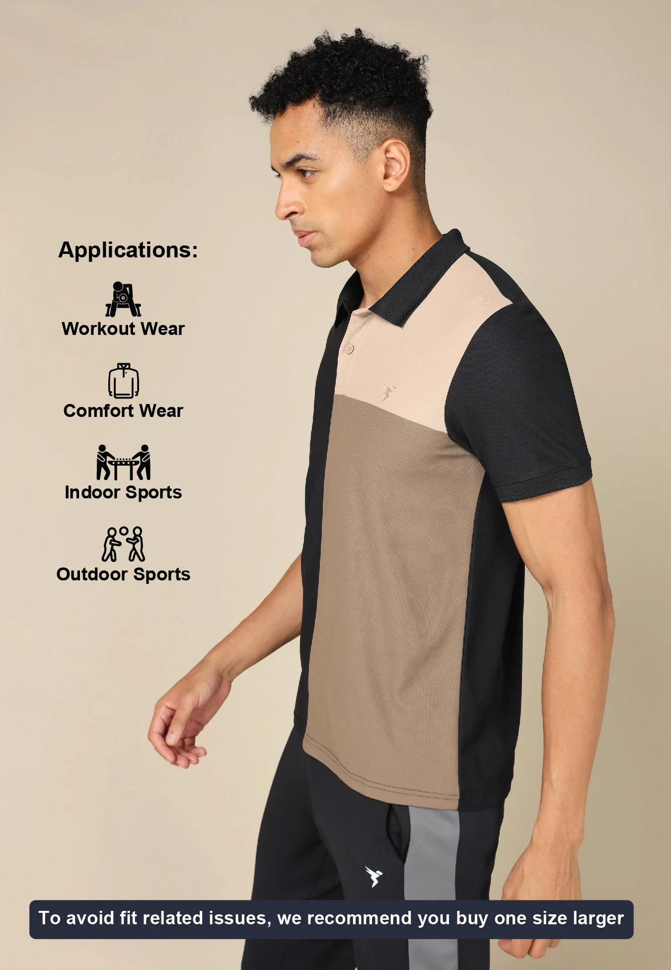 Men Colorblock Slim Fit Polo T-shirt with TECHNO COOL+ - Image 5