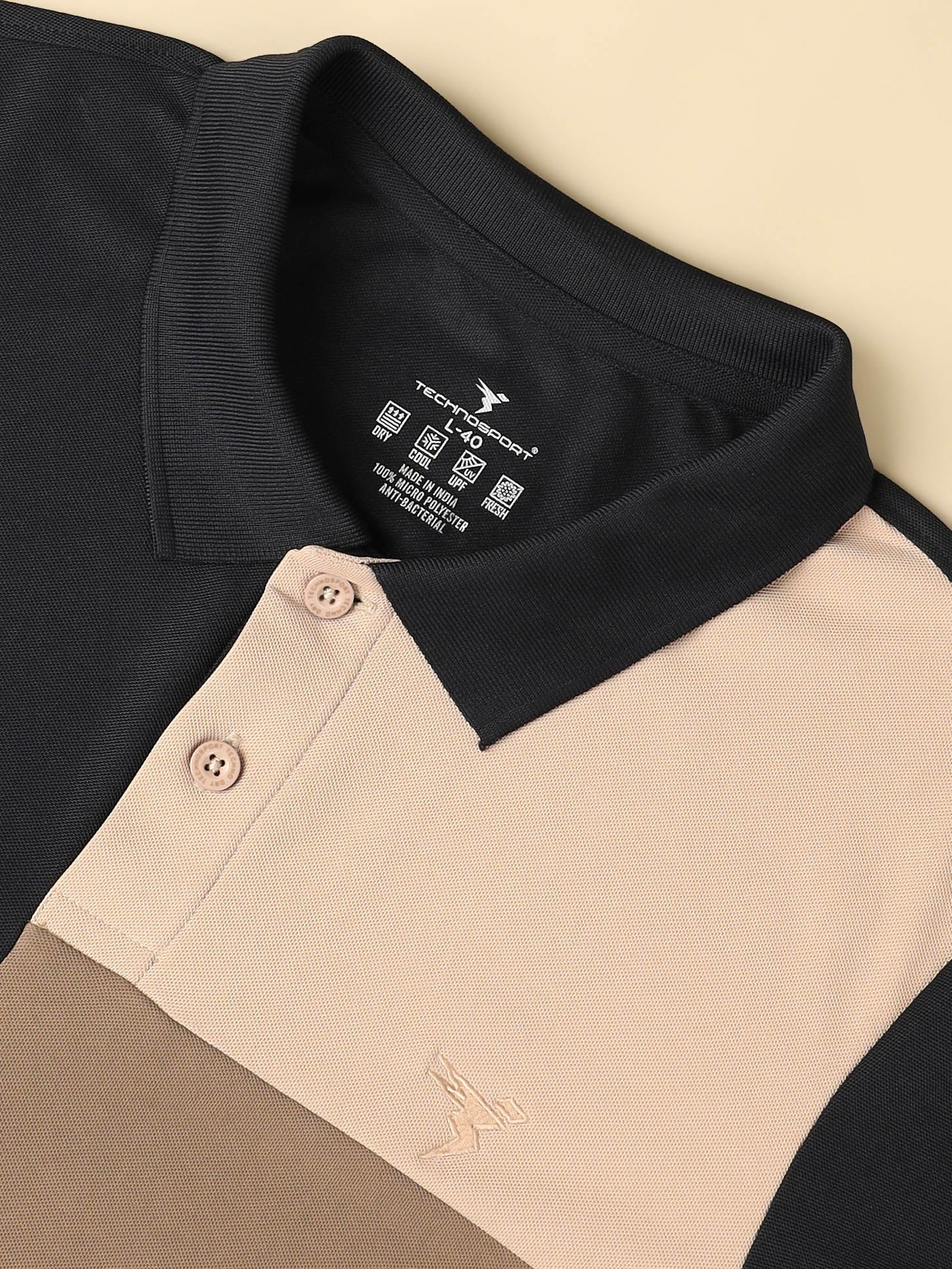 Men Colorblock Slim Fit Polo T-shirt with TECHNO COOL+ - Image 7