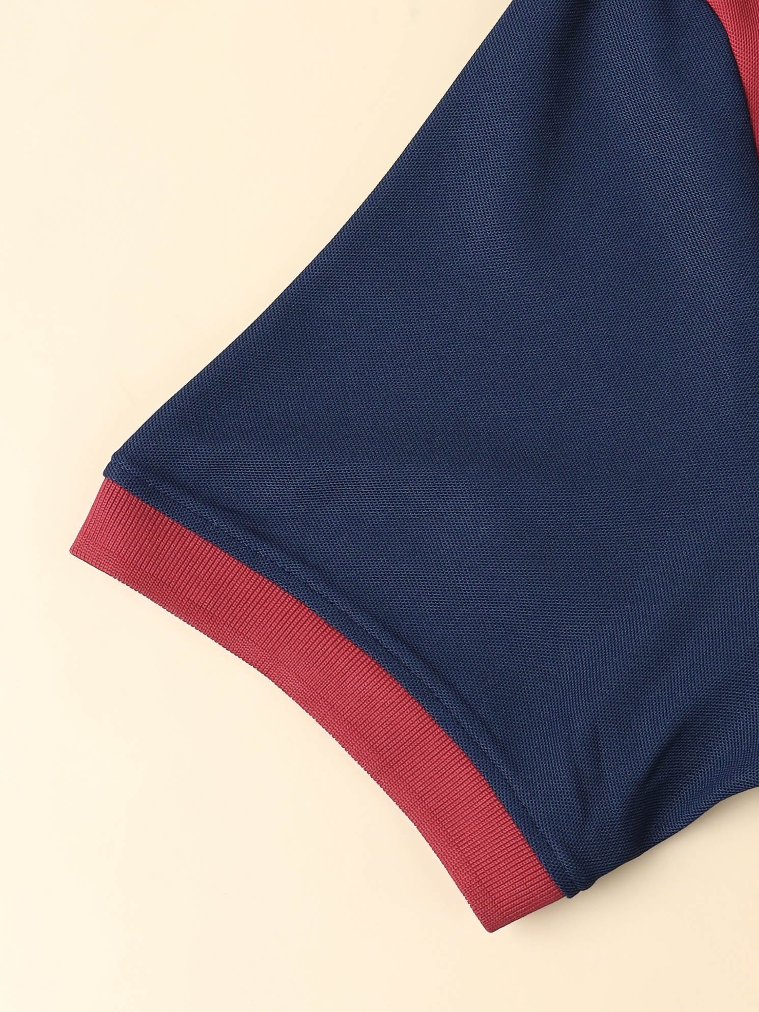 Men Colorblock Slim Fit Polo T-shirt with TECHNO COOL+ - Image 8