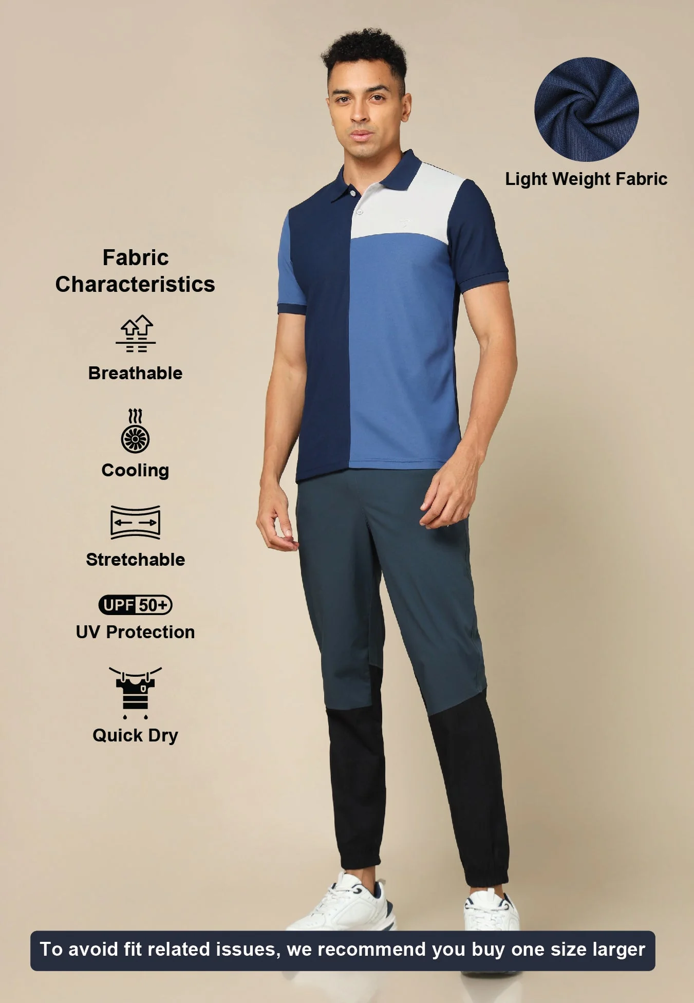Men Colorblock Slim Fit Polo T-shirt with TECHNO COOL+ - Image 4