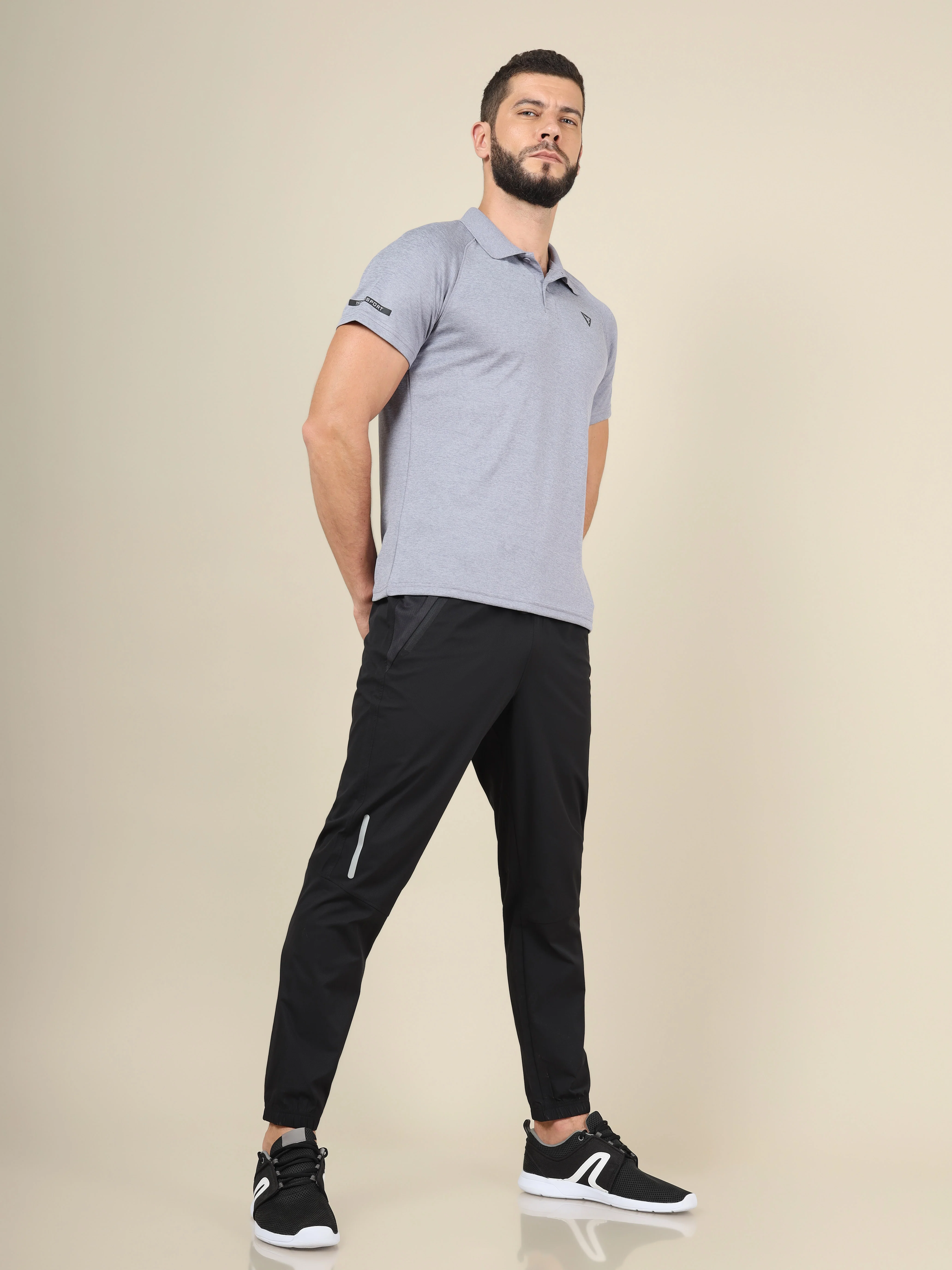 Men Colorblock Slim Fit Joggers with TECHNOLITE STRETCH - Image 5