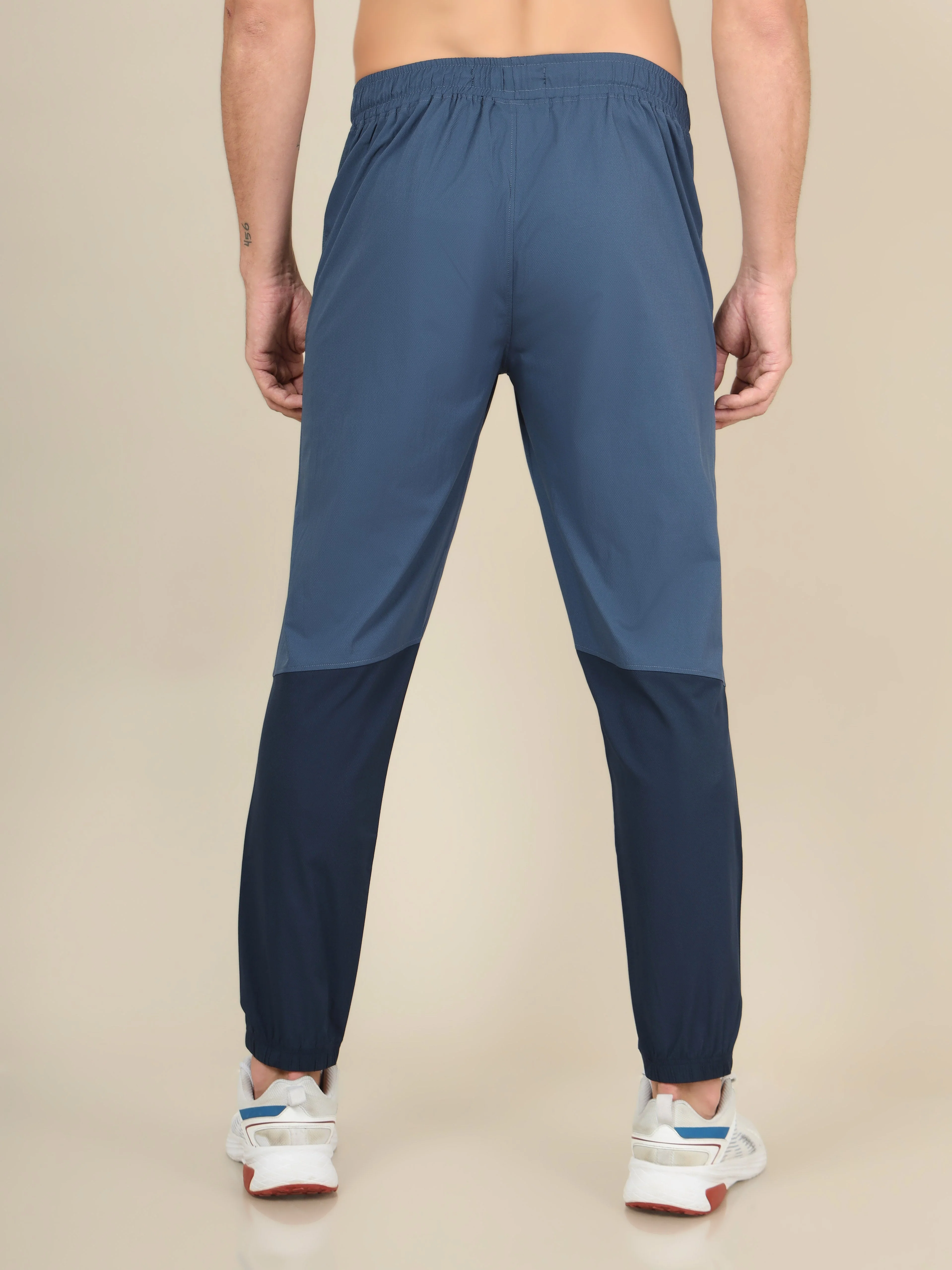 Men Colorblock Slim Fit Joggers with TECHNOLITE STRETCH - Image 2