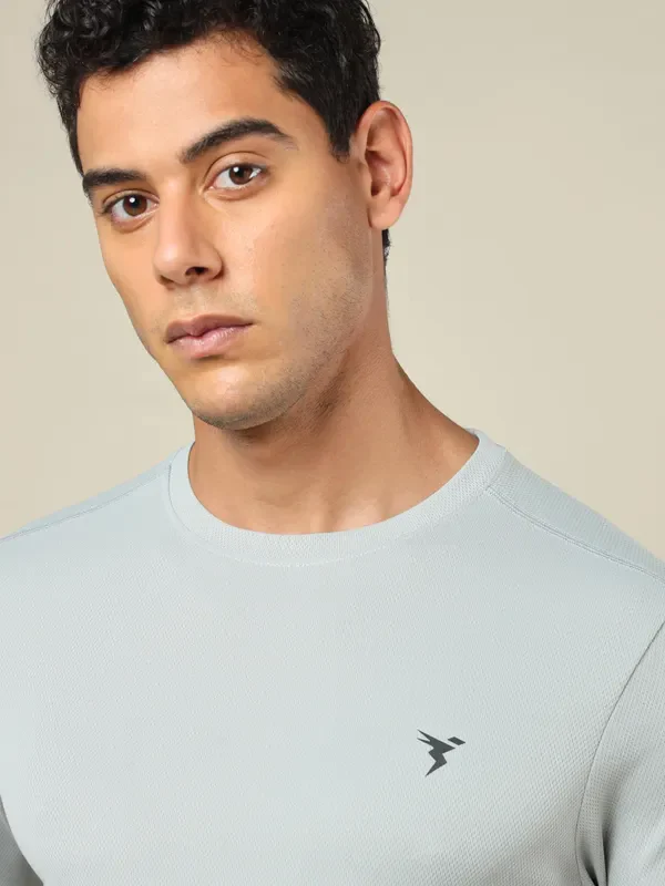 Men Solid Slim Fit Crew Neck T-shirt with TECHNO COOL+ ( Pack of 3) - Image 7
