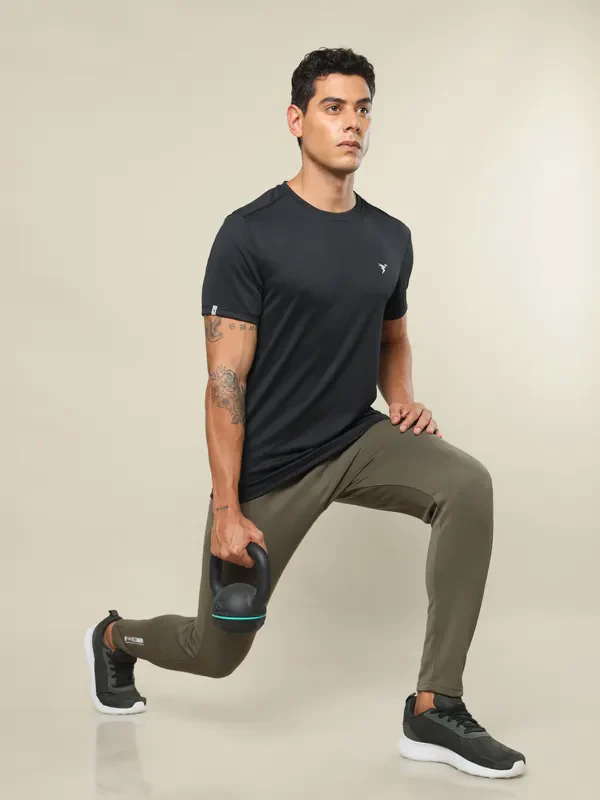 Men Solid Slim Fit Crew Neck T-shirt with TECHNO COOL+ (Pack of 3) - Image 4