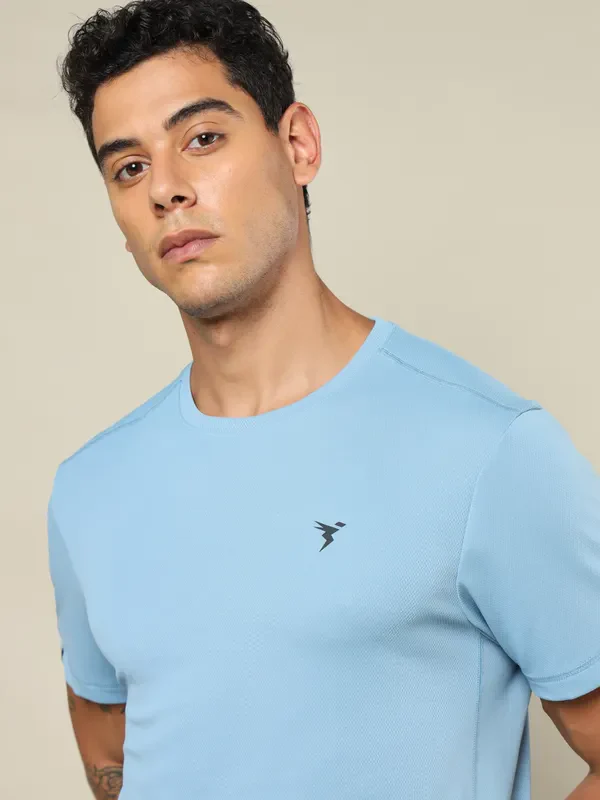 Men Solid Slim Fit Crew Neck T-shirt with TECHNO COOL+ (Pack of 3) - Image 4