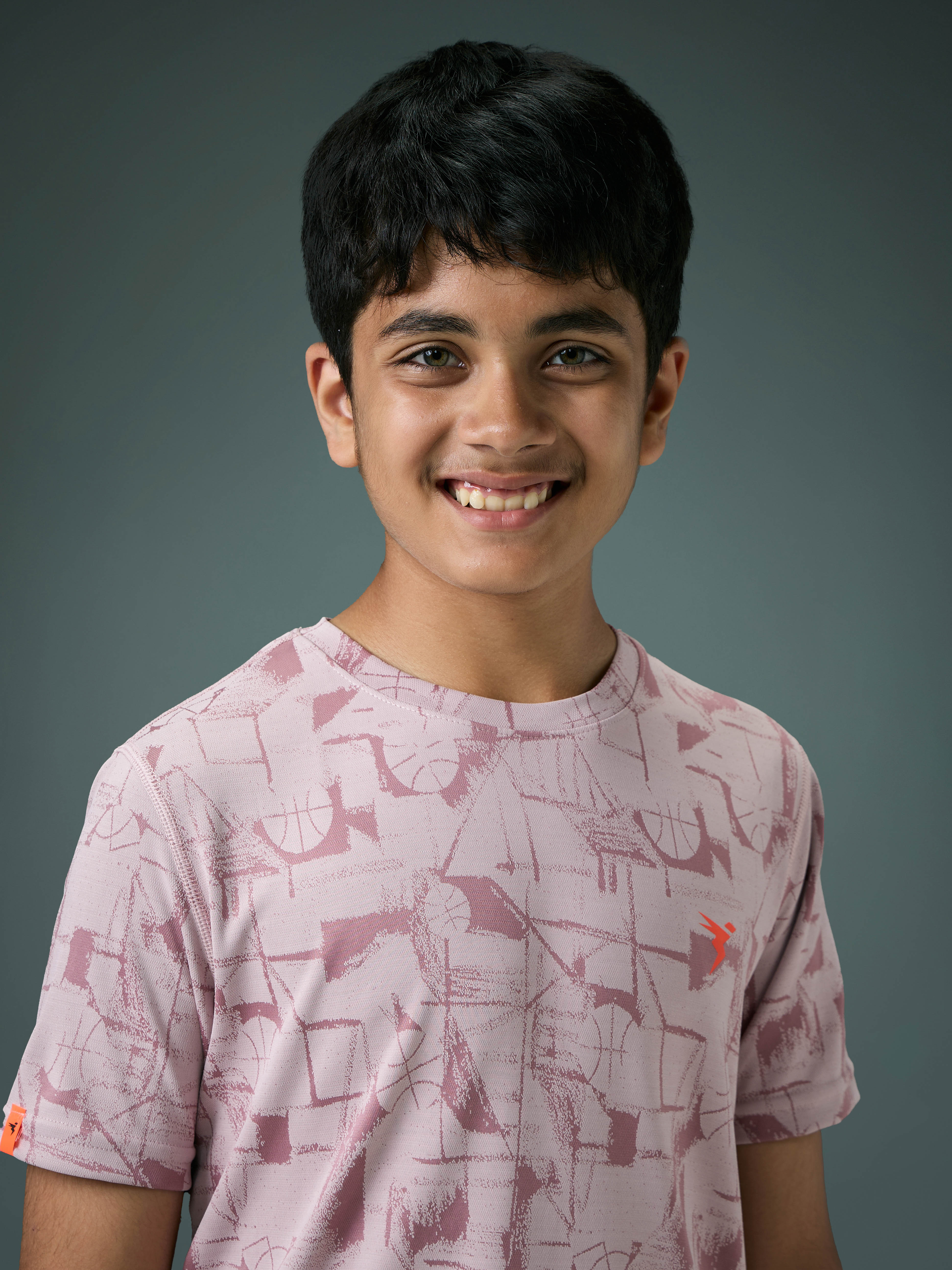 Boys Self Design Slim Fit Crew Neck T-shirt with DOUBLE COOL - Image 6