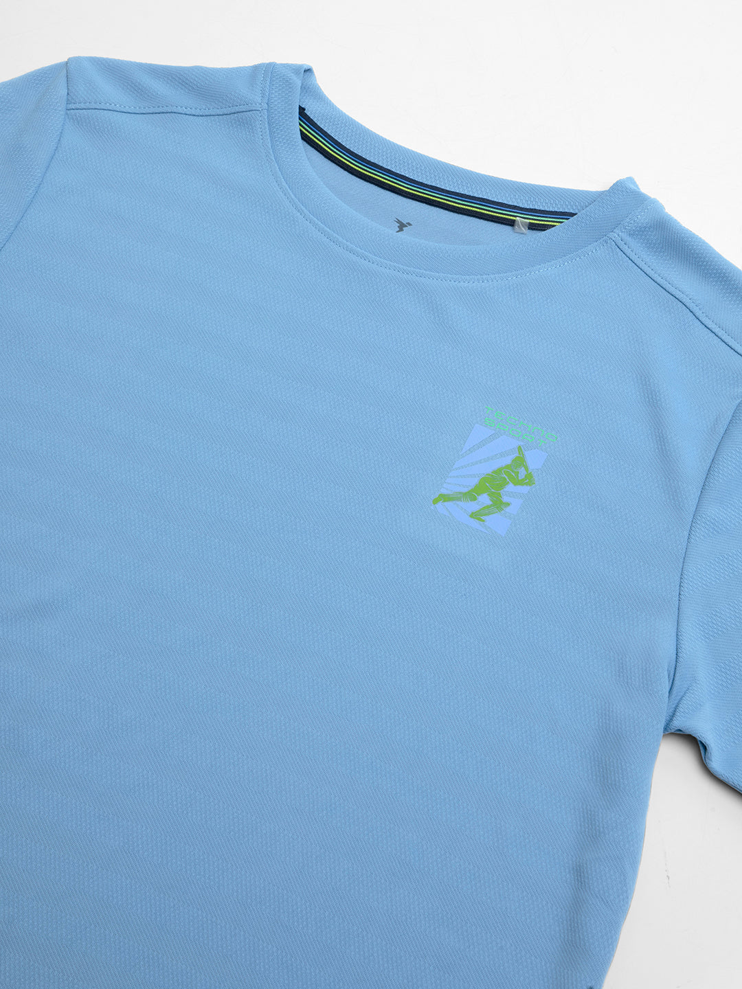 Boys Solid Slim Fit Crew Neck T-shirt with DOUBLE COOL - Image 7