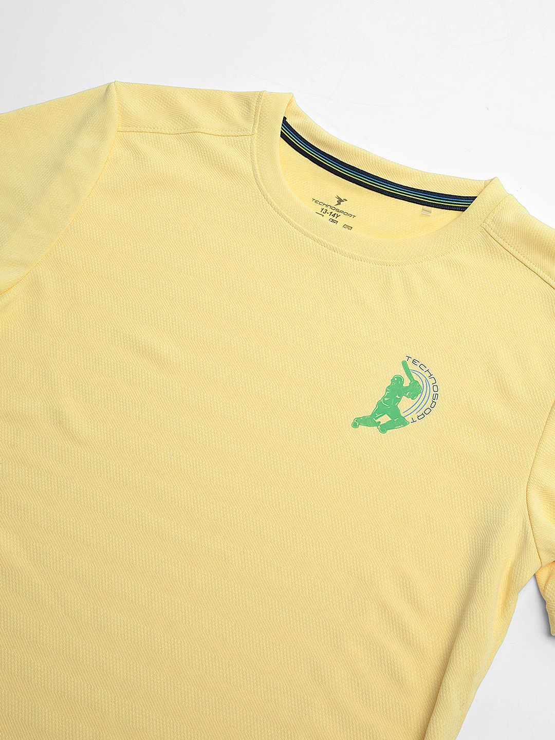 Boys Solid Slim Fit Crew Neck T-shirt with DOUBLE COOL - Image 6