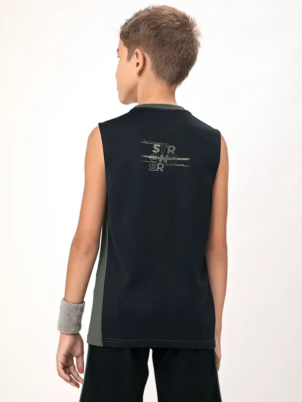 Boys Colorblock Slim Fit Crew Neck T-shirt with TECHNO COOL+ - Image 6